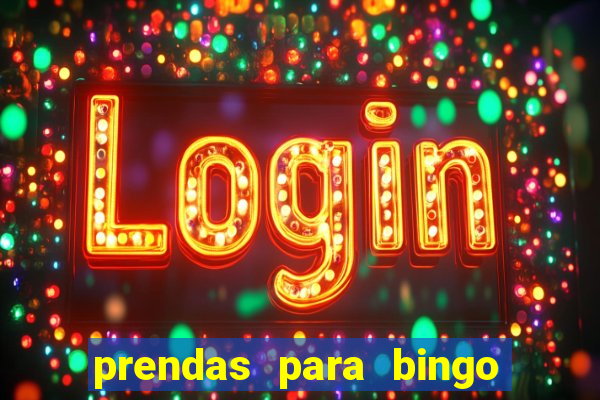 prendas para bingo de natal