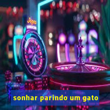 sonhar parindo um gato