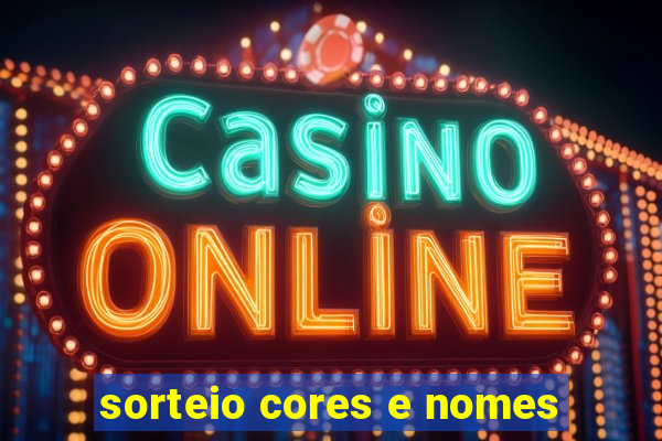 sorteio cores e nomes