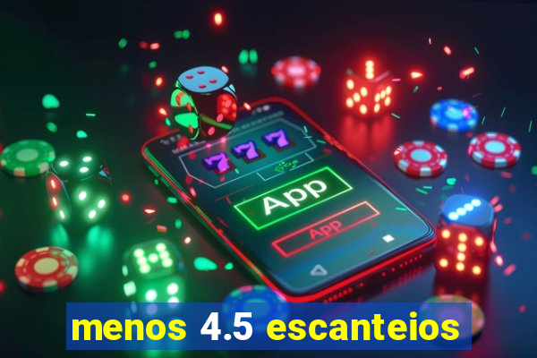 menos 4.5 escanteios
