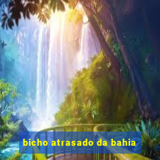 bicho atrasado da bahia