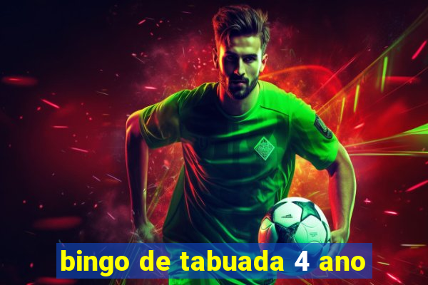 bingo de tabuada 4 ano
