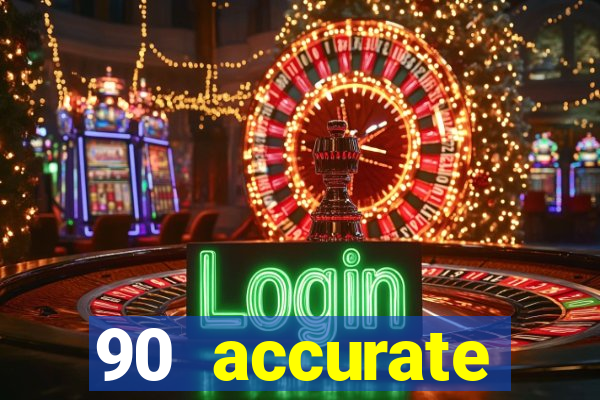 90 accurate football predictions