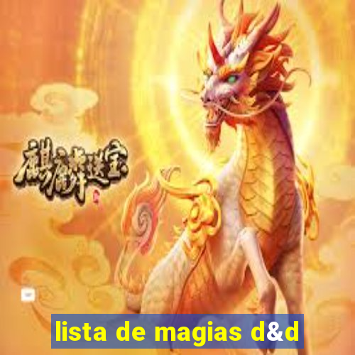 lista de magias d&d