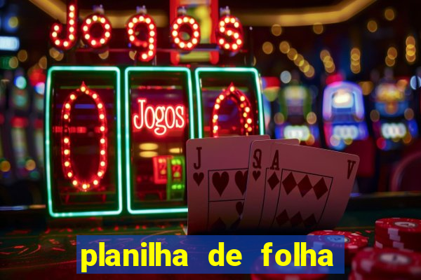 planilha de folha de pagamento
