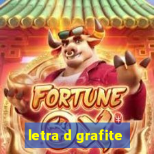 letra d grafite