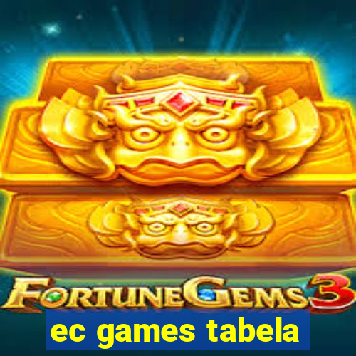 ec games tabela