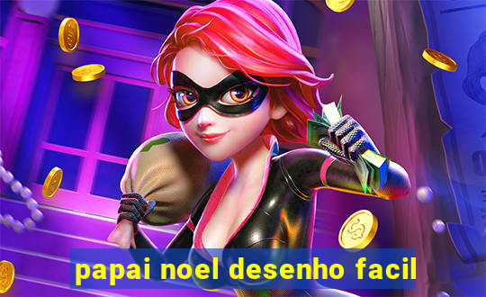 papai noel desenho facil